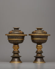 buddha butter lamps
