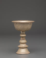 Copper And Silver Plated Butter Lamp