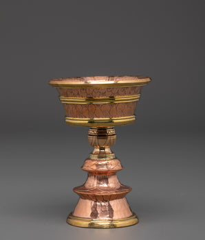 Copper Ritual Butter Lamp
