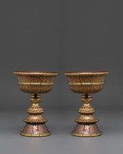 handmade-buddhist-ritual-butter-lamp-set