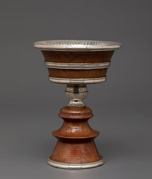 silver-plated-tibetan-ritual-butter-lamp