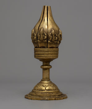 Brass Lotus Diya Butter Lamp
