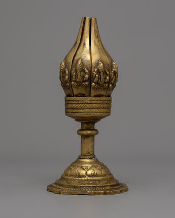 Brass Lotus Diya Butter Lamp