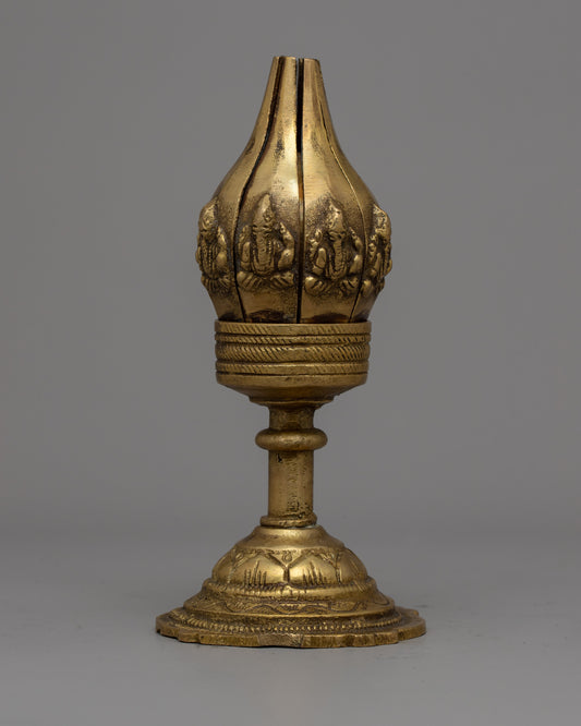 Brass Lotus Diya Butter Lamp