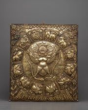 Garuda Metal Thanka Wall Hanging Symbols