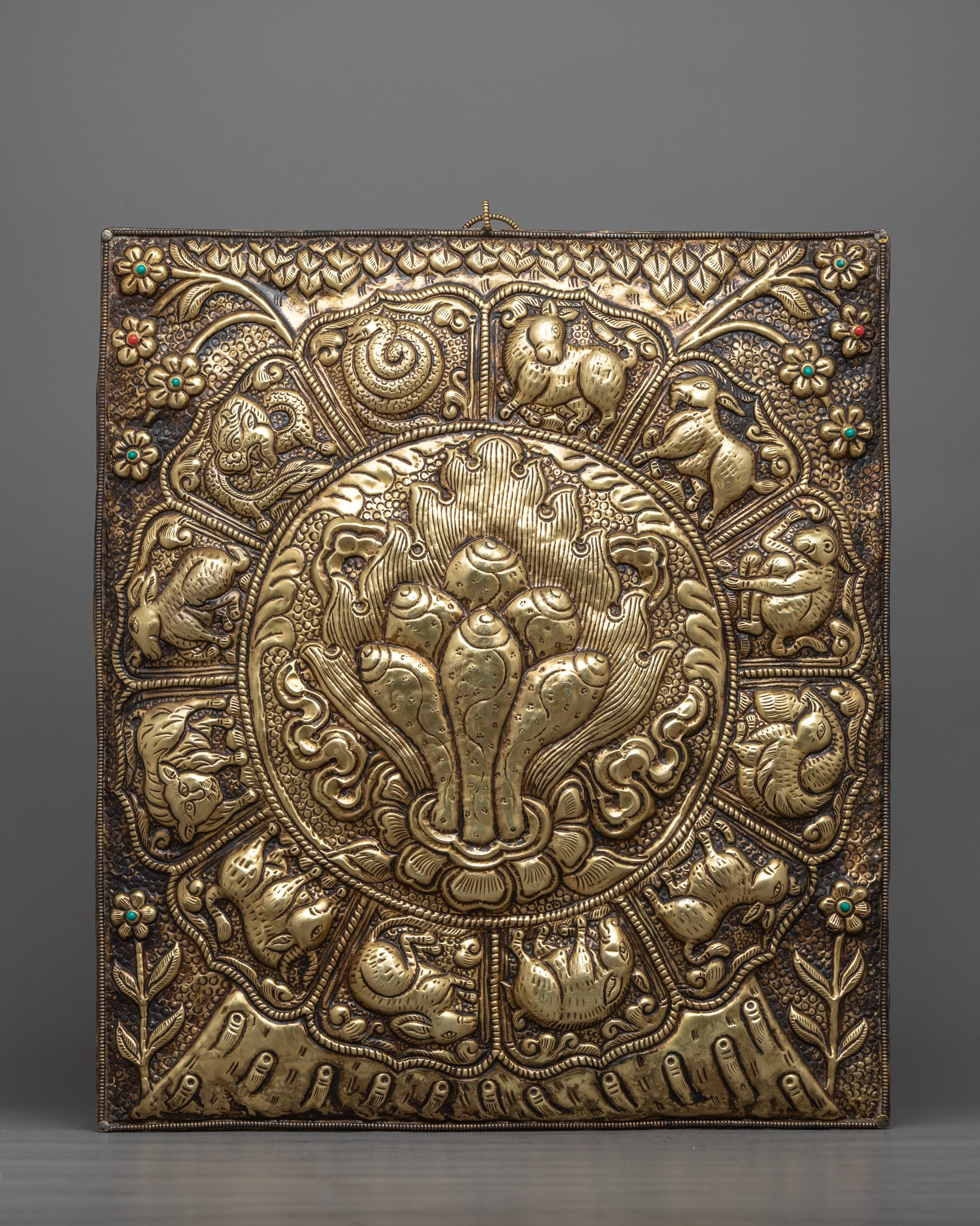 Norbu Metal Wall Hanging Thanka Calander