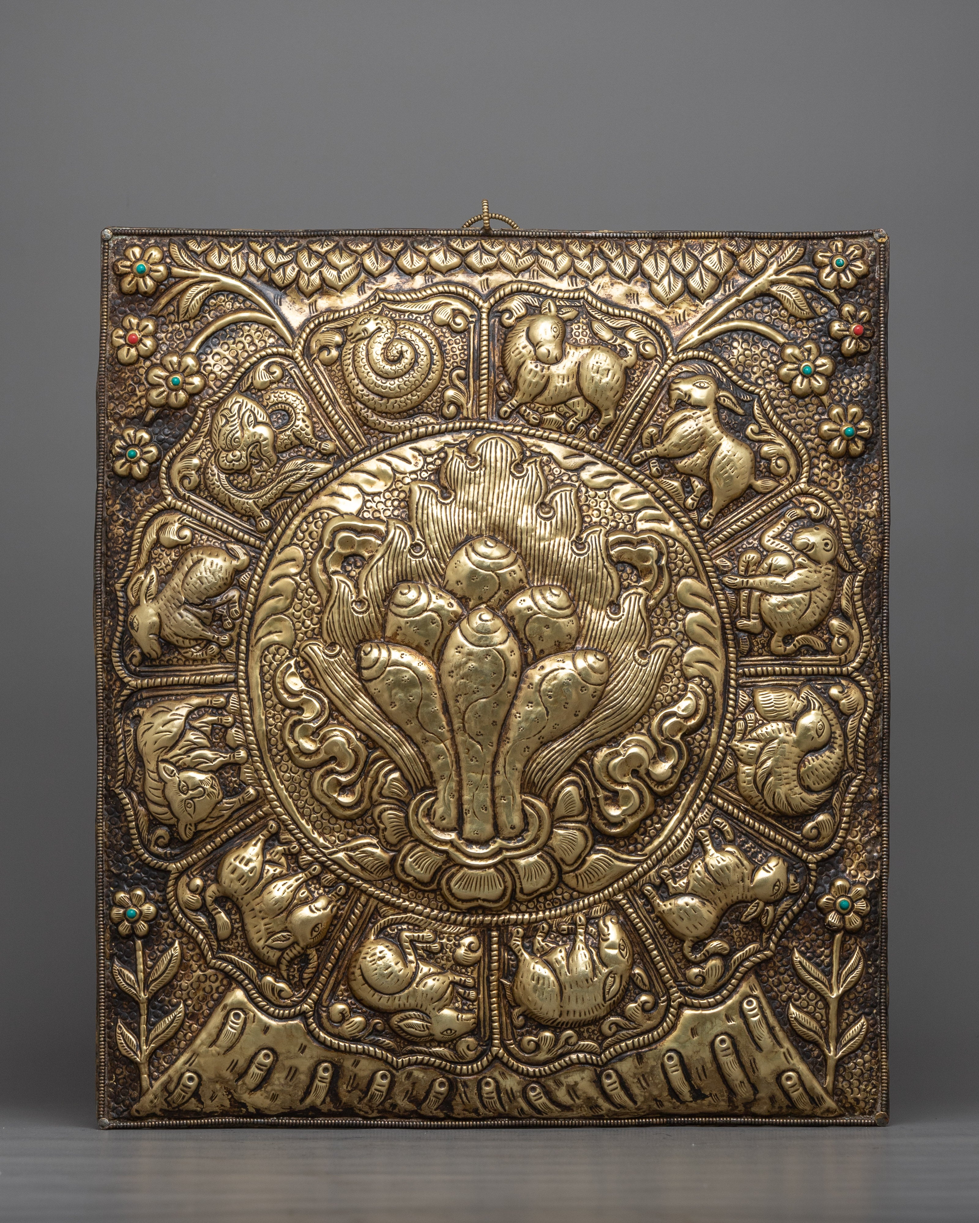 Norbu Metal Wall Hanging Thanka Calander