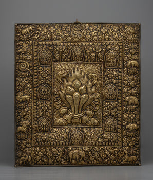 Auspicious Symbol Metal Brass Thanka