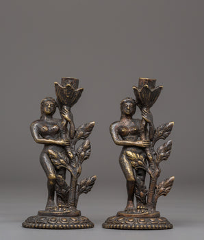 Handmade Candle Holder Set | Handcrafted Oil Lamp