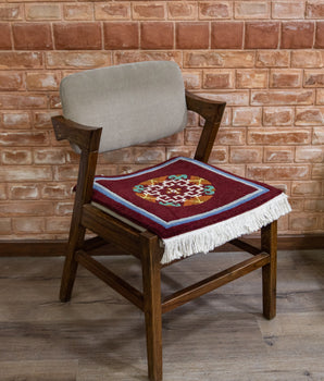 Handmade meditation chair rug