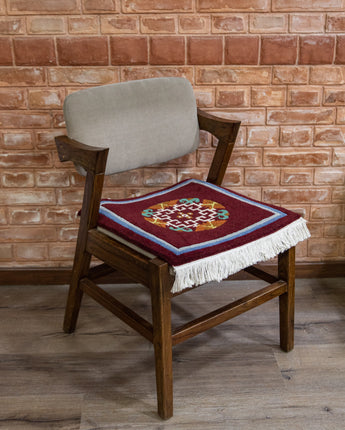 Handmade meditation chair rug