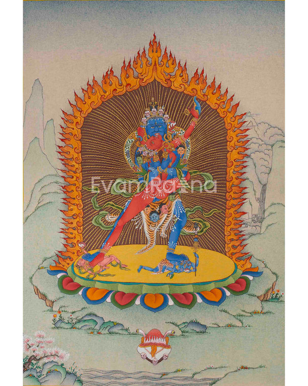 Chakrasamvara Thangka | Traditional Thangka For Meditation | Wall Decors