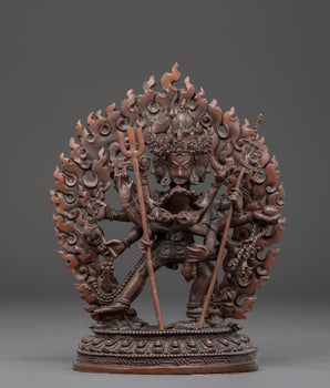 Buddhist Protection Icon Chakrasambhara Statue