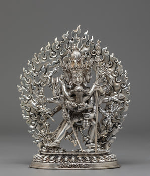Buddhist Chakrasambhara Statue | Vajrayana Enlightened Deity