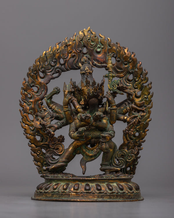 Chakrasamvara and Consort Vajravarahi Statue