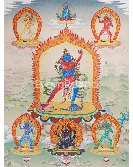 Chakrasamvara Yab-Yum Thangka