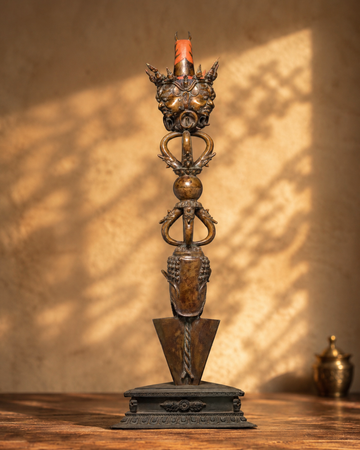 Copper Ceremonial Phurba | Sacred Spiritual Tool for Rituals