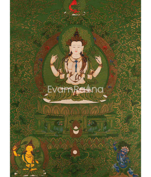 Avalokiteshvara Chengrezig Thangka