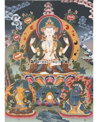 Chengrezig Thangka