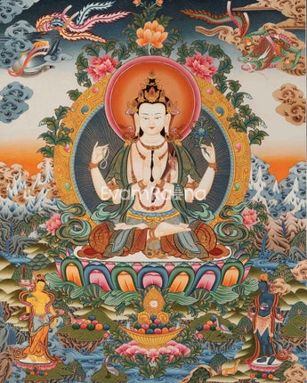 Chenresig Bodhisattva Thangka