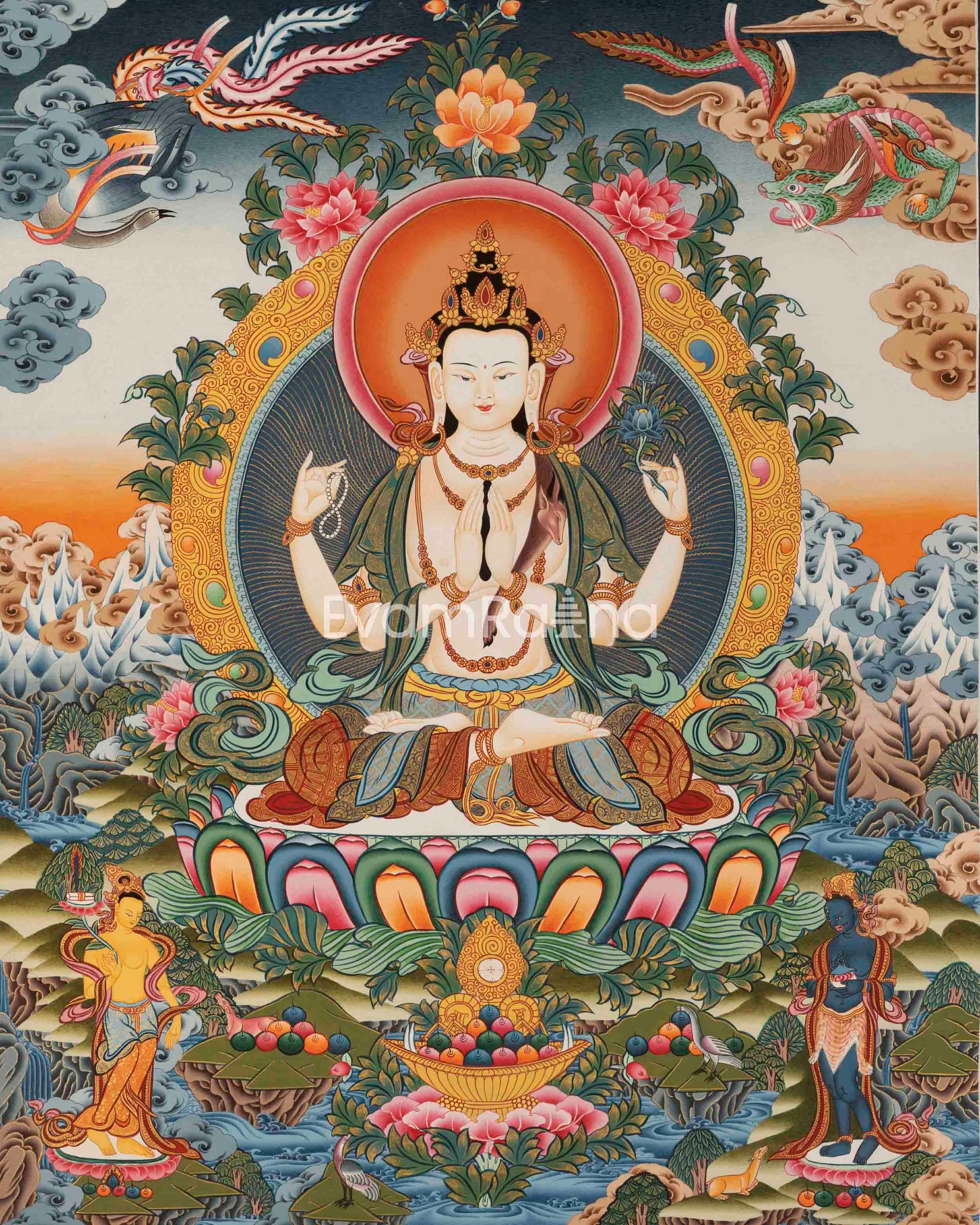 Chenresig Bodhisattva Thangka