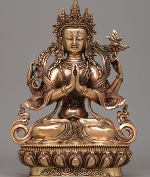 4 Armed Chenrezig Sadhana Statue