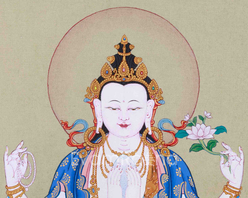 Small Thangka of Bodhisattva Avalokiteshvara