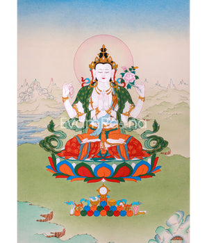 Bodhisattva Chenresig Thangka