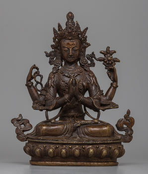 Antique Chenrezig Buddha Statue