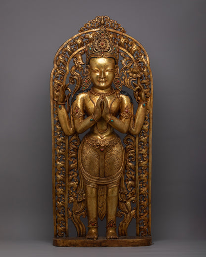 Standing 4 Arm Chenrezig Statue