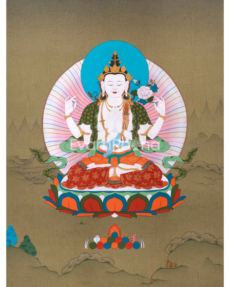  Chenrezig Thangka 