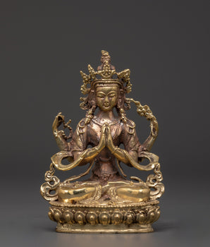 four-armed-deity-chenrezig-statue