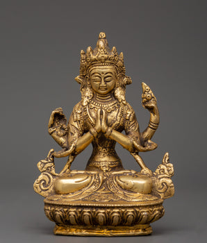 handcrafted-brass-chenresig-statue