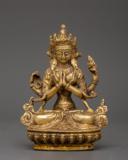 handcrafted-brass-chenresig-statue