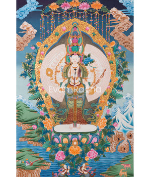 Big Size Lokeshvara Bodhisattva Thangka: