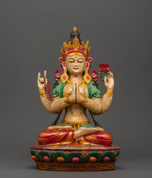 Handmade Tibetan Chenrezig Statue