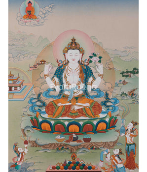 Buddhist Avalokiteshvara Thangka