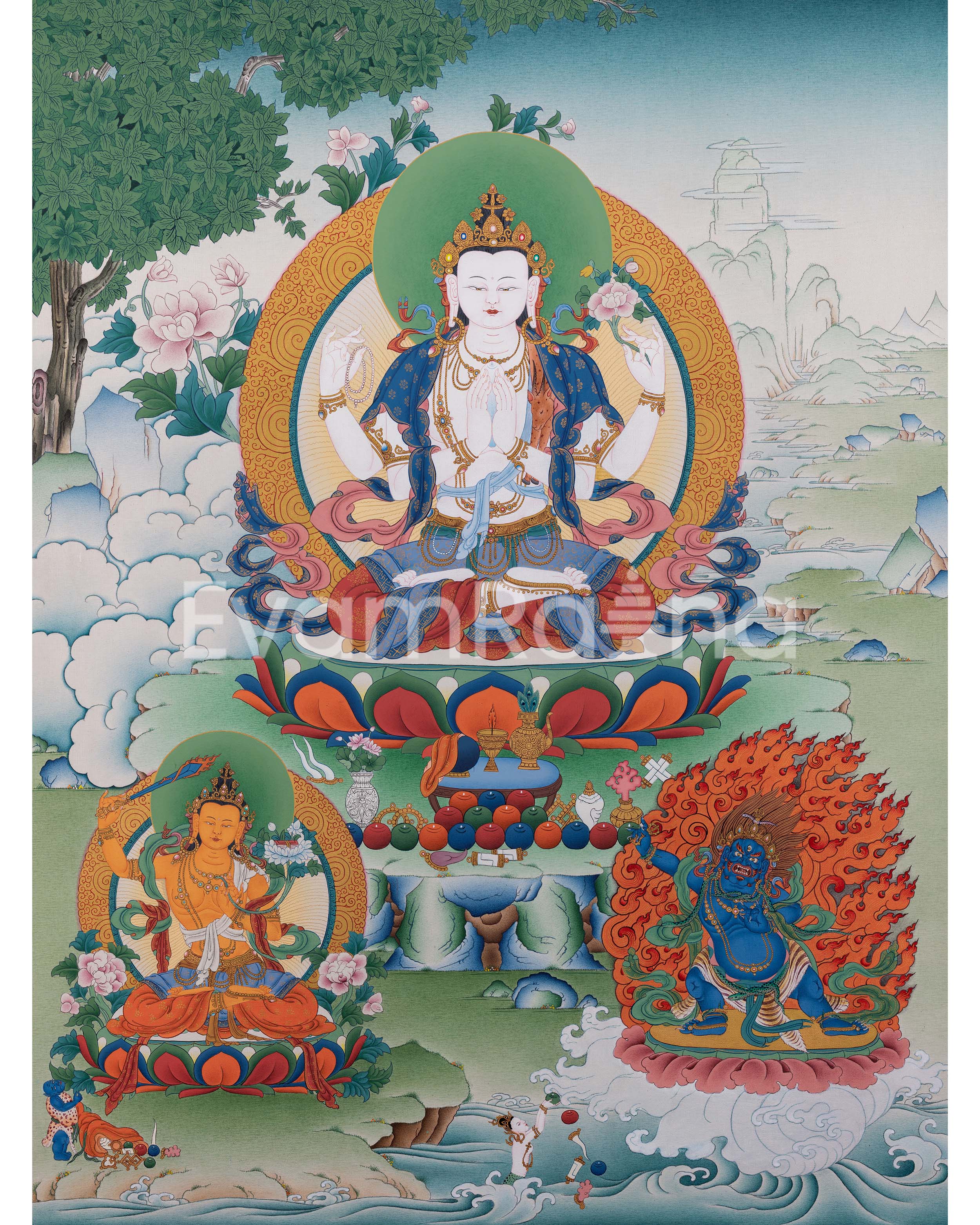 Triad of Compassion-Wisdom-Power