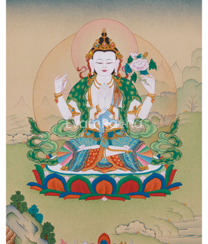 Four Armed Chenrezig, Bodhisattva of Compassion