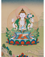Four Armed Chenrezig, Bodhisattva of Compassion