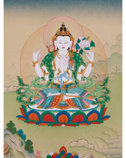 Four Armed Chenrezig, Bodhisattva of Compassion
