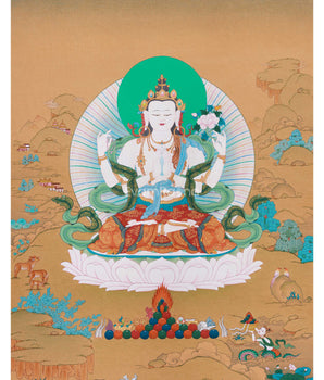 Bodhisattva Chenrezig Painting