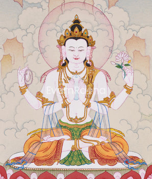 Exquisite Chenresig Thangka
