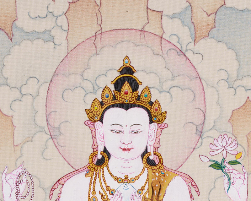 Exquisite Chenresig Thangka