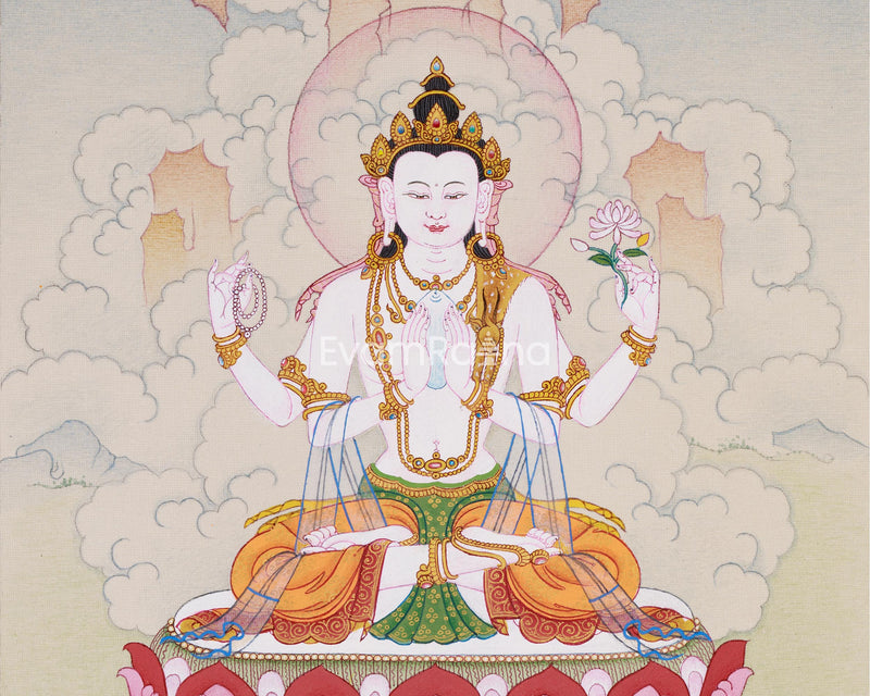 Exquisite Chenresig Thangka