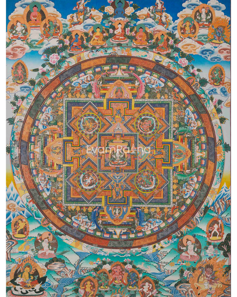 Chenrezig Mandala Thangka Print