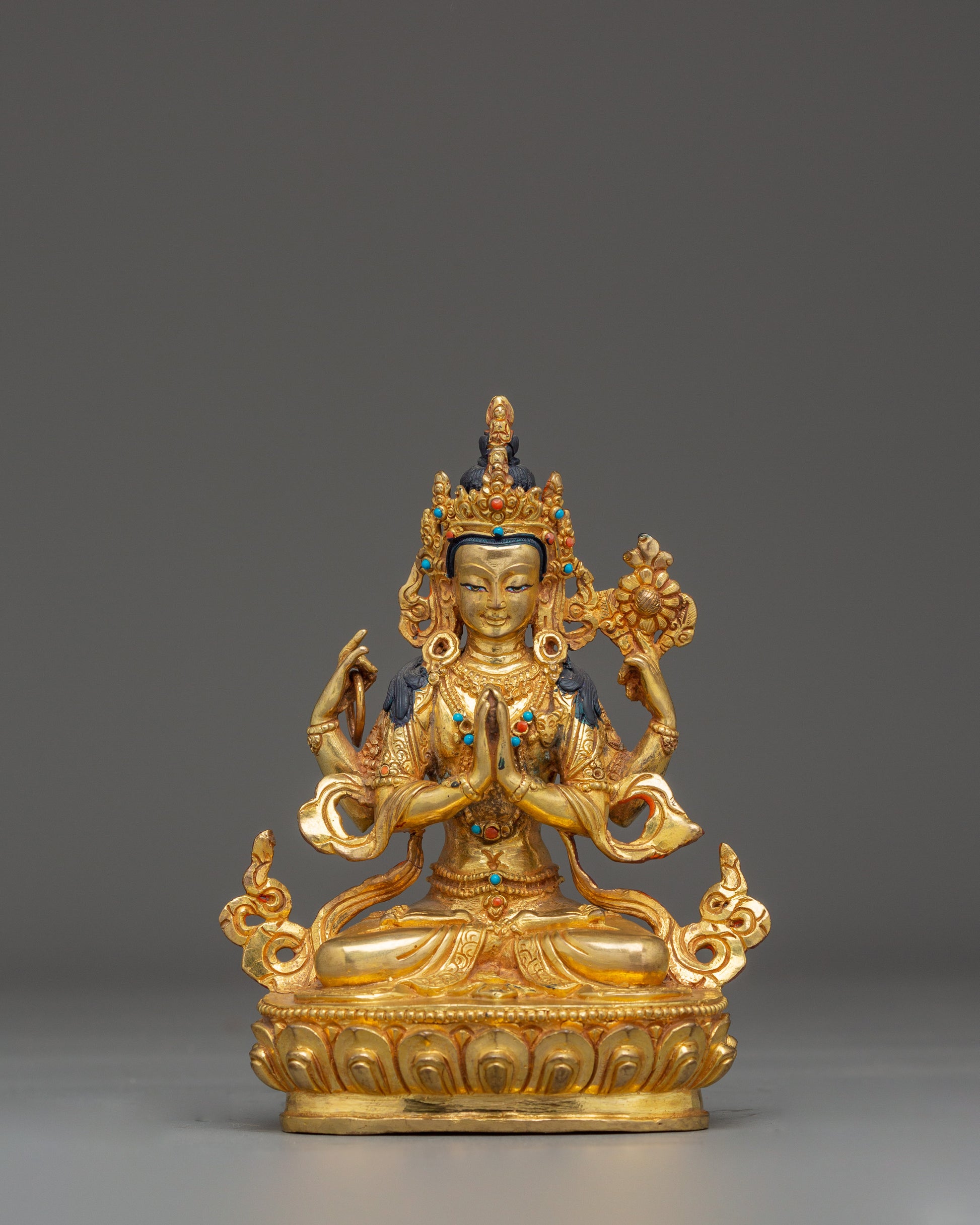Four-Armed Avalokiteshvara Statue