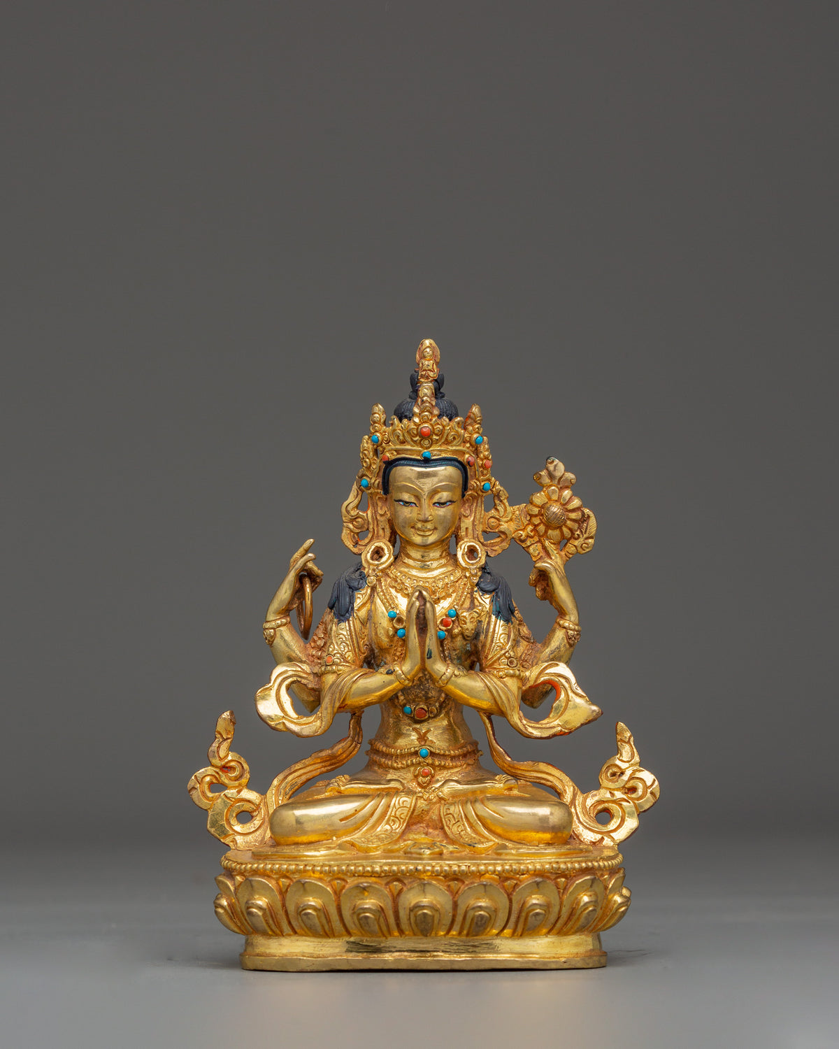 Four-Armed Avalokiteshvara Statue