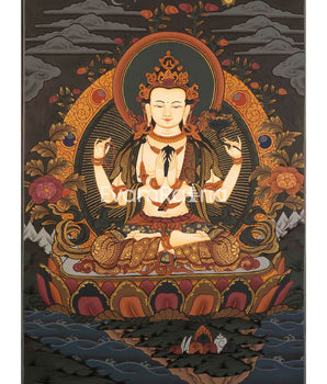 Avalokiteshvara Chengrezig Thangka