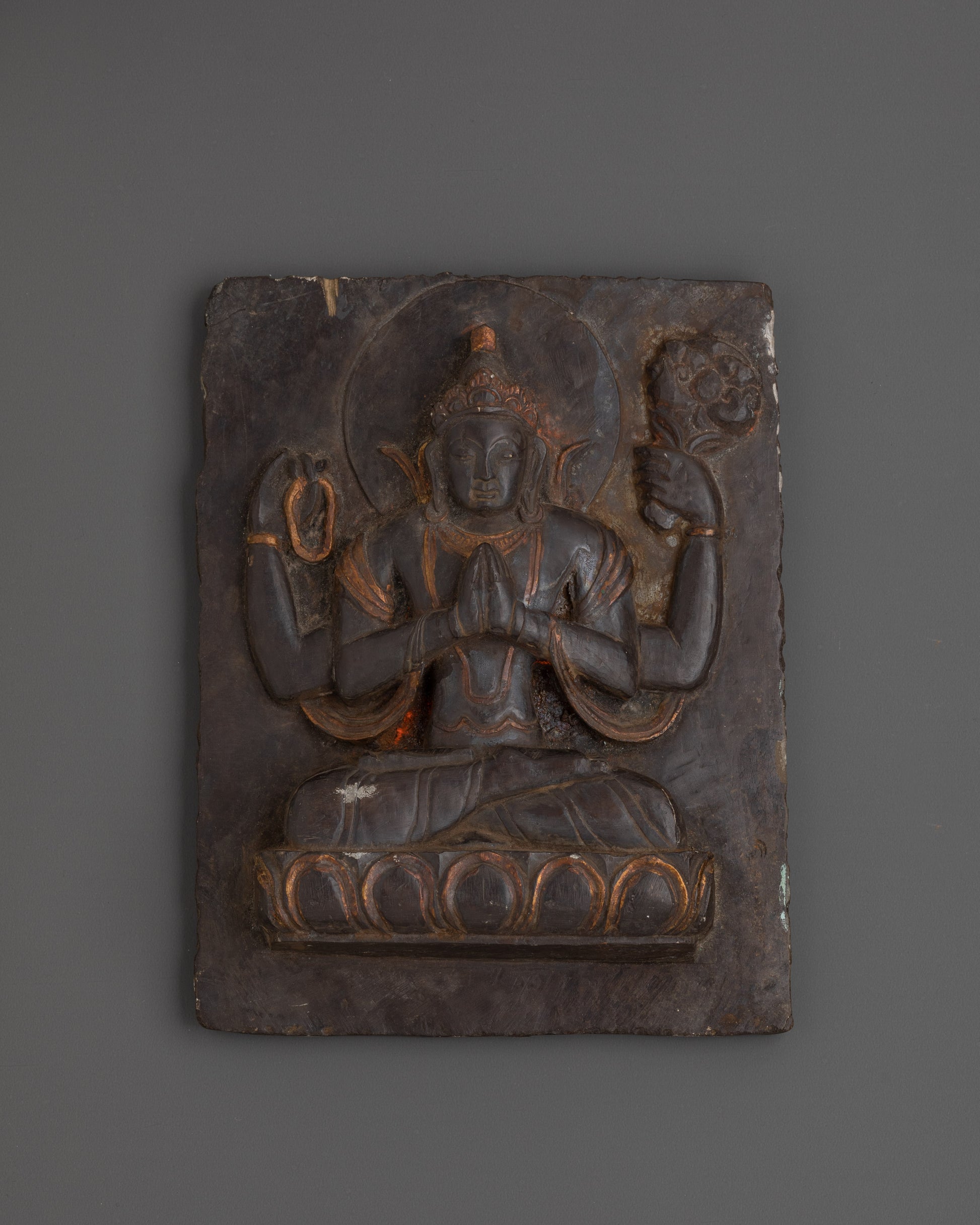 Handcrafted Chenrezig Stone Carving